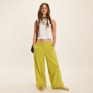 Free People - Demi Cotton-Linen Pants - Palma - Small